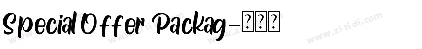 Special Offer Packag字体转换